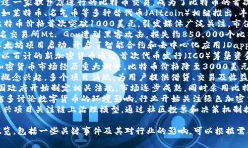 以下是关于加密货币发展概况的表格示例，它简要概述了加密货币在不同阶段的发展情况和重要事件：

| 年份 | 事件/发展                | 描述                                                         |
|------|-------------------------|------------------------------------------------------------|
| 2009 | 比特币的诞生            | 中本聪发布了比特币白皮书，推出了第一个去中心化的加密货币。                |
| 2010 | 第一次比特币交易        | 通过一家披萨店进行的比特币交易，成为了比特币的首次实际使用实例。             |
| 2011 | 其他加密货币的出现      | 诸如莱特币、名气币等多种替代币（Altcoin）相继推出，丰富了加密市场。          |
| 2013 | 市值迅速增长            | 比特币价格首次突破1000美元，引发媒体广泛关注，市值达到数十亿美元。           |
| 2014 | Mt. Gox交易所事件      | 著名交易所Mt. Gox遭到黑客攻击，损失约850,000个比特币，整个行业受到冲击。      |
| 2015 | 以太坊的推出            | 以太坊项目启动，开启了智能合约和去中心化应用（Dapp）的新时代。               |
| 2017 | ICO盛行                | 数以百计的新加密货币通过首次代币发行（ICO）筹集资金，行业迅速膨胀。          |
| 2018 | 市场调整                | 加密货币市场经历重大调整，比特币价格降至3000美元左右，引发行业反思。         |
| 2020 | 去中心化金融（DeFi）    | DeFi概念兴起，多个项目涌现，为用户提供借贷、交易及收益农场等服务。            |
| 2021 | 数字货币与法规         | 各国政府开始制定相关法规，市场逐步成熟，同时采用比特币的公司也不断增加。     |
| 2022 | 环境、社会和治理（ESG） | 越来越多讨论数字货币的环境影响，行业开始关注绿色加密货币的发展。            |
| 2023 | 链上治理的探索          | 新兴项目关注链上治理模型，通过社区投票和决策机制提升去中心化程度。             |

这个表格提供了加密货币发展历程的简要概览，包括一些关键事件及其对行业的影响。可以根据需要对表格进行扩展或深化信息。